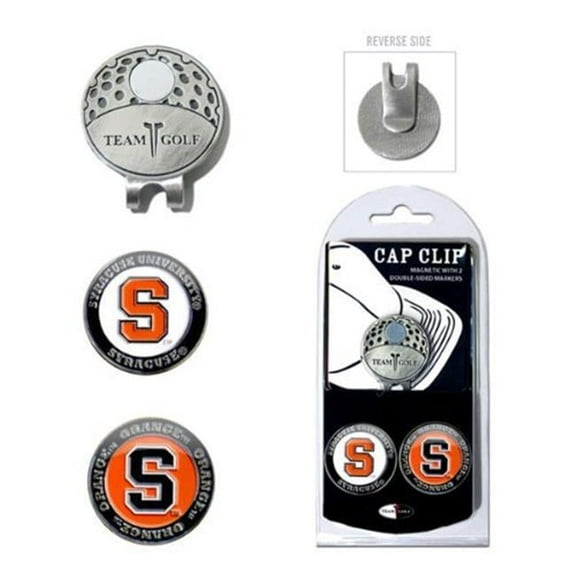 Team Golf NCAA SYRACUSE Cap Clip With 2 Golf Ball Markers