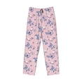 thumbnail image 6 of Uemuo Butterfly Pattern Men's Wide Leg Palazzo Lounge Pants with Pockets Light Weight Loose Comfy Casual Pajama Pants-XX-Large, 6 of 9