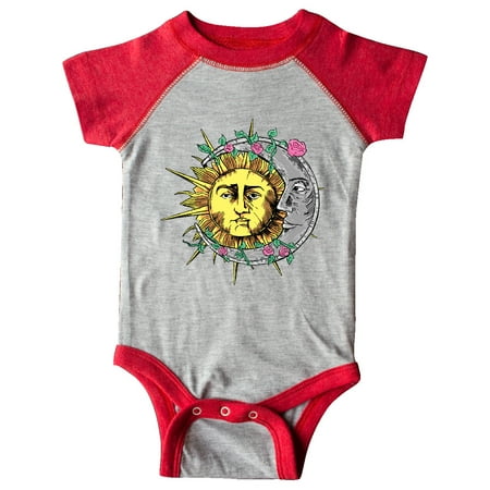 

Inktastic 1st Day of Spring Sun and Moon Equinox with Pink Flowers Gift Baby Boy or Baby Girl Bodysuit