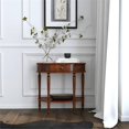 thumbnail image 2 of Butler Specialty Company Mozart Handmade Demilune Console Table - Cherry Brown, 2 of 8