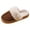 Coffee, variant on Womens Plush Slippers Warm Lined Slip on House Shoes Scuff Slipper Comfy Platform Memory Foam Winter Slides Black 7