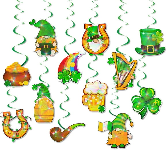 Riforla St Patricks Day Ornament St Patricks Day Decorations Ornaments Decorations Ornaments for St. Patrick's Day Irish Decoration Hangs Green