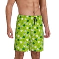 thumbnail image 2 of Cauagu St. Patrick's day Print Pajama Bottoms for Men Sleep Pajama Shorts Elastic Waistband Sleep Pajama Short Men's PJ Shorts-XX-Large, 2 of 6