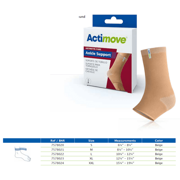 Actimove Ankle Support, Beige, XX-Large