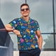 thumbnail image 4 of Balery Sea Fish Camisa Polo de Hombre con Estampado, de Manga Corta y Tejido Medio, Camisa Tipo Golf Polo-Medium, 4 of 6