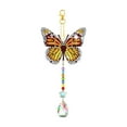 thumbnail image 6 of 6 Pcs Diamond Art Kits Sunflower Diamond Wind Chimes Kit Diamond Art Suncatchers Double Sided Butterfly Ornaments with Crystal Pendant for Adults Summer Home Garden Hanging Ornament, 6 of 8
