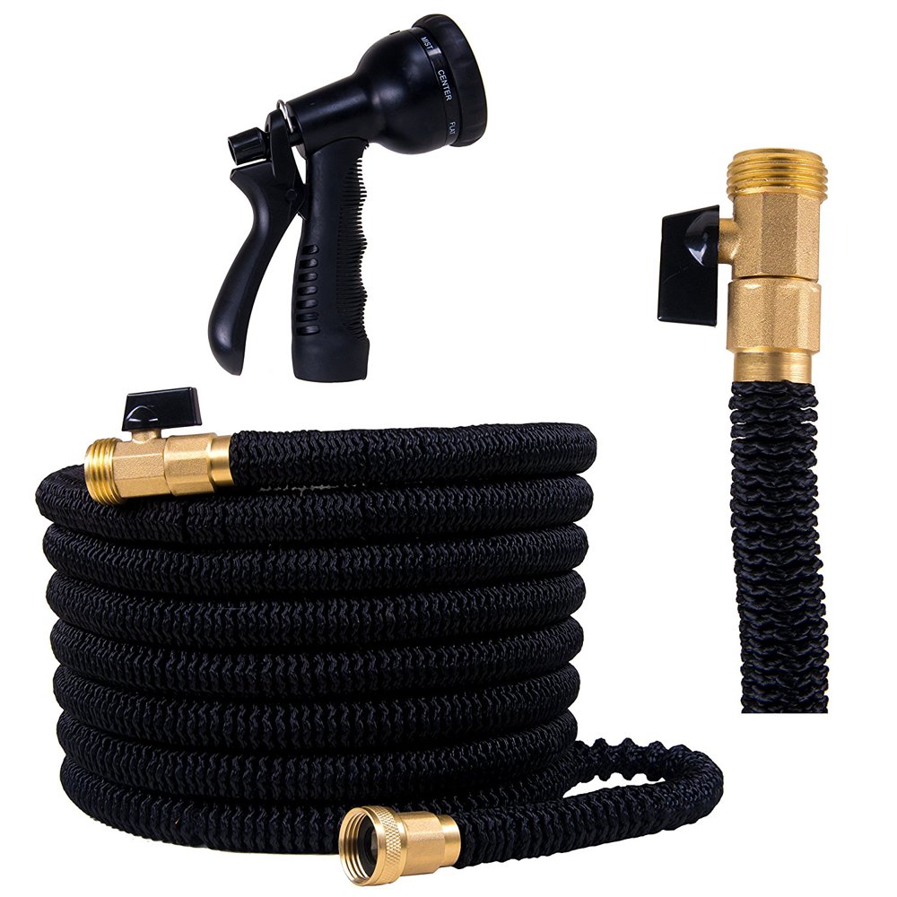 Lightweight 50' Expandable, No Kink Water Hose. Garden Hose Expands and