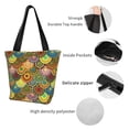 thumbnail image 3 of Kdxio Colorful Circle Women Reusable Grocery Bags Foldable Ripstop,Reusable Shopping Bags for Shopping,Gym,Gift, 3 of 5