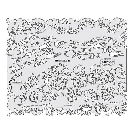 Artool Template - Iwata Artool Freehand Template - Return of Skull Master Multiple II