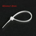 thumbnail image 5 of 80mm x 1.8mm White Cable Zip Ties Self-Locking Nylon Tie Wraps 1000 Pack, 5 of 5