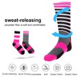 thumbnail image 4 of WeAr resistant Breathable Climbing Hiking Running Sporting Sock (Black+Pink), 4 of 11