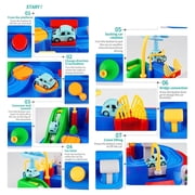 Kids Race Tracks for Boys Car Adventure Toys Gifts for Age 2 3 4 5 6 Year Old Boys Girls, Puzzle Car Tracks Playsets City Rescue Toy Preschool Educational Car Toys Games for Toddlers