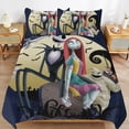 thumbnail image 1 of The Nightmare Before Christmas Practical Fabric Sleep Ready Texture High Thread Composition Duvet Cover Sets Convenience, 1 of 5