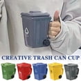 thumbnail image 3 of Ceramic Recycling Bin Coffee Mug,Funny Trash Can Shaped Mug with Lid,Novelty Drinking Cup for Coffee Milk,Storage for Pencils & Pens,Funny Gag Gift, 3 of 10