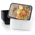 thumbnail image 1 of Recipiente rectangular para comida preparada de 24 oz, paquete de 25, con tapa - Caja bento de un compartimento - Apilable - Apto para congelador, microondas y lavavajillas - Almacenamiento, 1 of 6