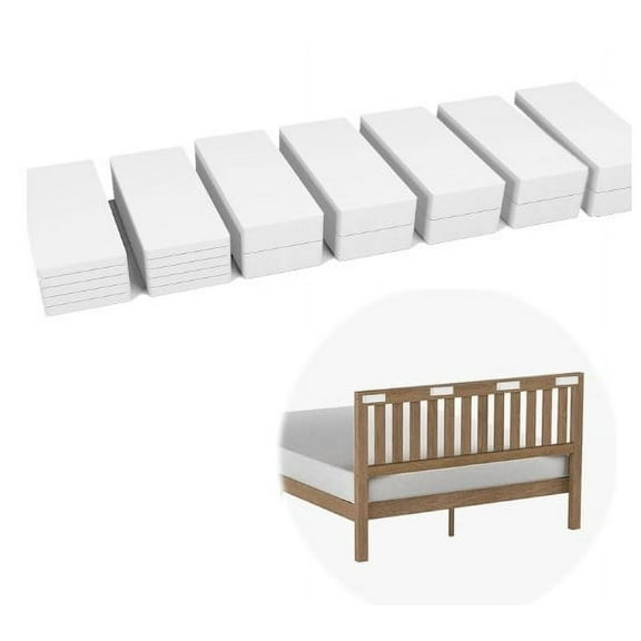 RENACLIPY Headboard Cushion, White Eva, Bed Use, Vibration Dampening, Quick Installation