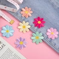 thumbnail image 2 of Januofit 14 Pcs Flower Iron on Patches, Cute Daisy Flower Applique Patch, Sew On Embroidered Applique Sewing Patches for Bags, Jackets, Jeans, Clothes DIY Patches, 1.57x1.57inch (W*H), 7 Colors, 2 of 7