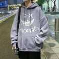 thumbnail image 1 of M-3XL Estilo Coreano Unisex Sudadera Con Capucha Oversize Devil Smiley Print Hombres Moda Manga Larga Talla Grande Invierno Suéter Negro Gris, 1 of 5