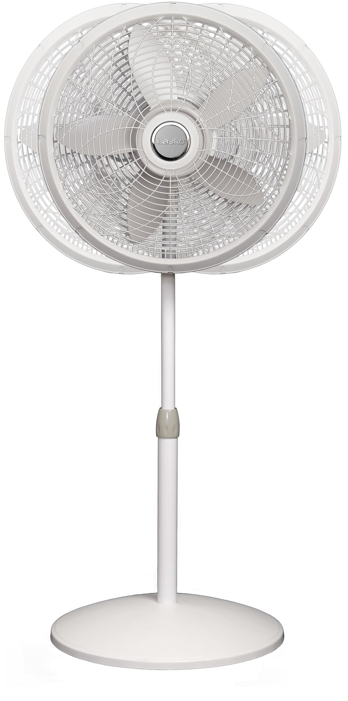 Lasko 18 Oscillating 3-Speed Elegance u0026 Performance Pedestal Fan, 1820,  White - Walmart.com