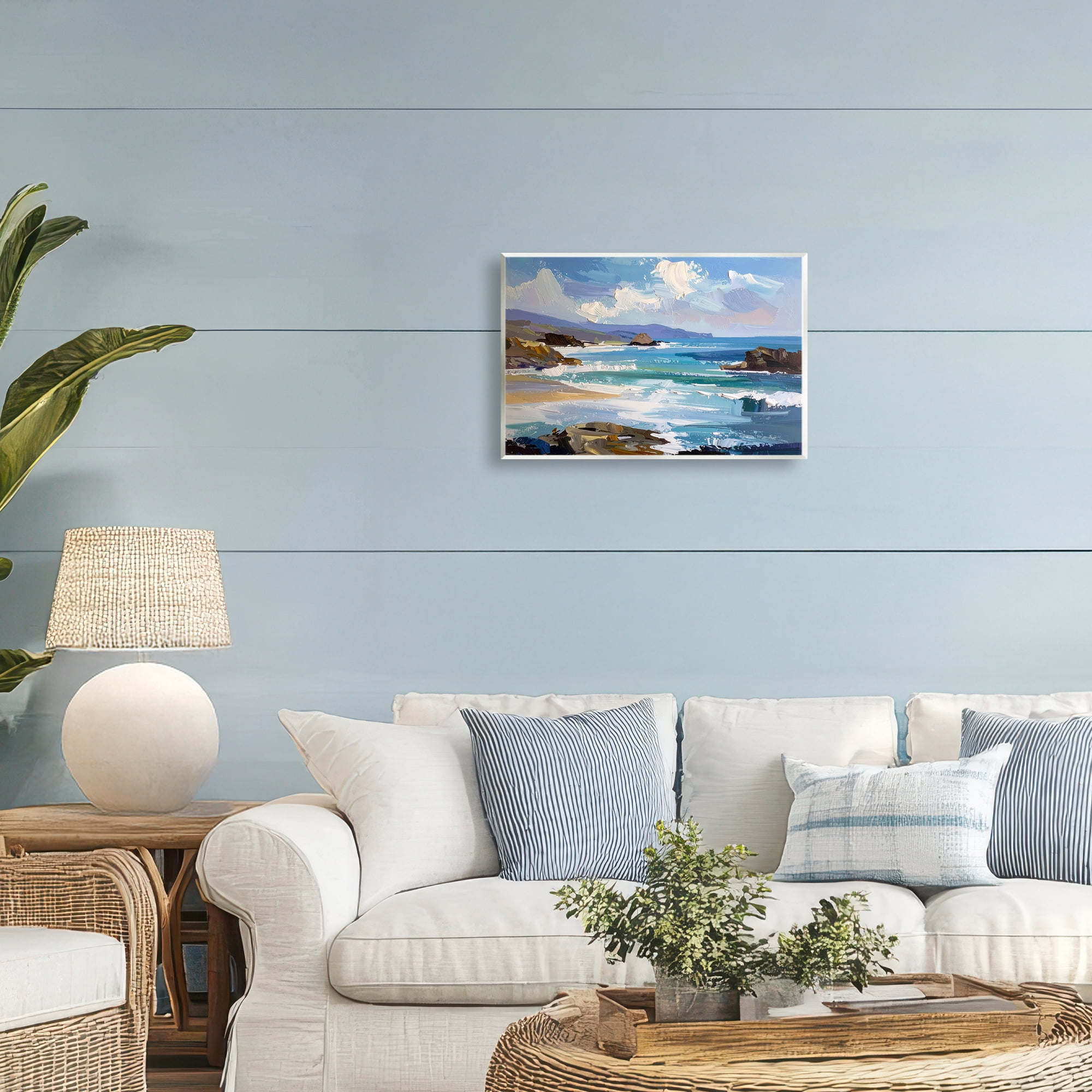 Stupell Industries From Sky To Sea Wall Plaque Art, design by Alonza Saunders