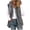 Dark Grey, variant on Women's plush vest, oversized zipper, lamb fleece hooded jacket, sleeveless coat