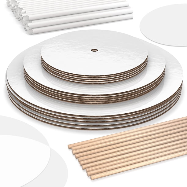 Juego de tablas para tartas BluShore para tartas, 10 cm, 8 cm, 6 cm