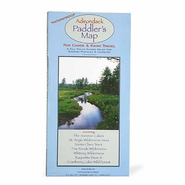 Adirondack Paddler's Map: North - Essential Guide for Paddlesports Enthusiasts by Paddlesports Press Mid-Atlantic