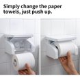 thumbnail image 5 of Soporte para papel higiénico YONGSHENG sin taladro con succión al vacío plástico montado en la pared, 5 of 5
