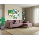 thumbnail image 1 of Sala Modular Reversible Makora Tyson Con Memory Foam, Color Palo De Rosa, Lino Respaldo Reclinable De 3 posiciones., 1 of 8