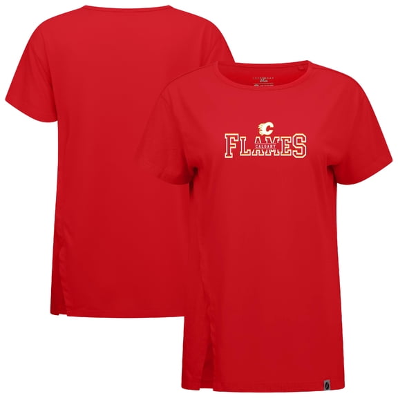 Women's Levelwear  Red Calgary Flames Influx Journey T-Shirt