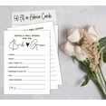 thumbnail image 6 of Inkdotpot Pack Of 50 Classic White Advice Cards, Advice & Wishes For The Bride and Groom, Mr and Mrs Wedding Game Activity 5x7 inches, 6 of 8