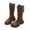 Brown, variant on Puntoco Girls Knee High Boots Fall Boots Winter Snow Tall Boot Dress Shoes for Toddler Little Kid Big Kid Winter Snow Boots for Kids Brown 2.5(37)