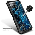 thumbnail image 4 of Nagebee Phone Case Compatible for Boost Mobile Celero 5G Plus 7.0" (2023) with [Built-in Screen Protector] Full-Body Protective Shockproof Rugged Bumper Impact Resist Durable Cover (Marble Sapphire), 4 of 6