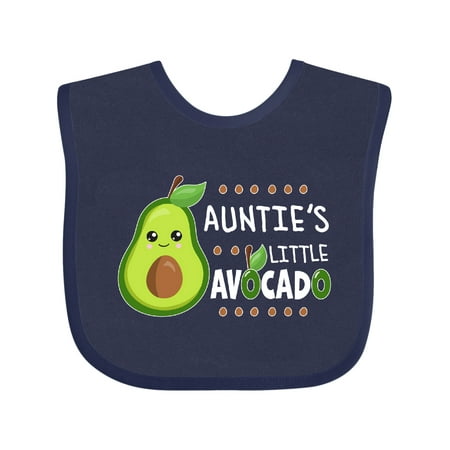 

Inktastic Auntie s Little Avocado with Cute Baby Avocado Gift Baby Boy or Baby Girl Bib