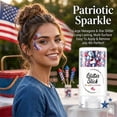 thumbnail image 3 of Patriotic Glitter Stick, Red White and Blue Glitter Stick, 250th Birthday USA Flag Stick, 4th of July Outfits Accessories for Kidults Teen Women Men, 4th of July Decor(E), 3 of 8