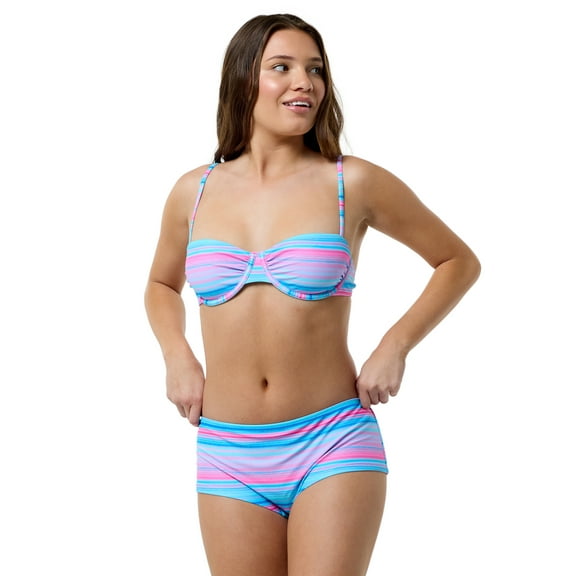 No Boundaries Women's Sunrise Stripes Underwire Top, Sizes XXS-XXL