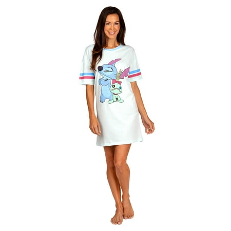 

Disney Womens Nightgowns Sleepshirts Female Stitch Size: L