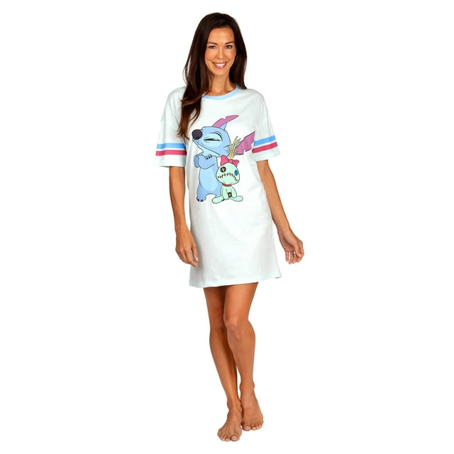 Disney Chemise de Nuit pour Femme, T-Shirt Graphique de Nuit, Tenue d'Intérieur