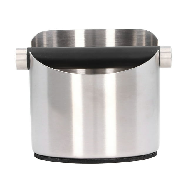 Espresso Coffee Ground Knock Box Chute Coffee Knock Box Stainless Steel Coffee Grounds Container Residue Bucket Waste Bin Automatic Coffee Machine Coffee Grounds Recycling Bucket