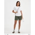 thumbnail image 6 of BALEAF Women's Short Sleeve Workout Shirts Breathable Mesh Back Quick Dry UPF 50+ T-Shirts Crewneck Gym Running Hiking Tops White L, 6 of 7