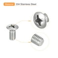 thumbnail image 4 of M6x12mm Oval Head Phillips Machine Screws, 25 Pack 304 Stainless Steel Slightly Raised Countersunk Head Screws, 4 of 5