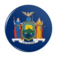 thumbnail image 1 of New York State Flag Kitchen Refrigerator Locker Button Magnet, 1 of 5