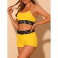 thumbnail image 2 of DARING DIVA 2 Pieces Contrast Color Bikini Sets Scoop Suit
 S Yellow, 2 of 6