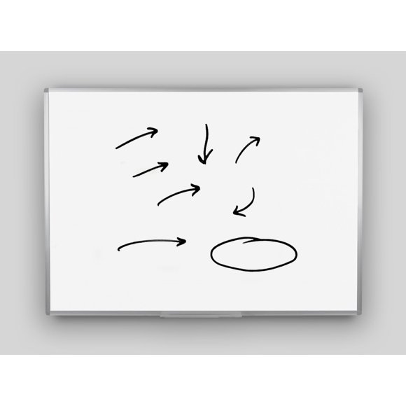 Whiteboard.com Magnetic Whiteboard with Aluminum Frame
