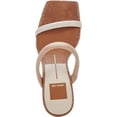 thumbnail image 6 of Dolce Vita Novah Taupe Multi Embossed Stella Slip On Spool Heeled Dress Sandals (Taupe Multi Embossed Stella, 5), 6 of 9