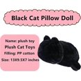 thumbnail image 2 of Peluche de gato negro, juguete creativo con forma de gato, almohada suave, juguetes de regalo, lindos muñecos de peluche (13 pulgadas), 2 of 5