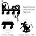 thumbnail image 3 of Dog Themed Key Hook Wall Keychain Hangers with 6 Hooks Metal Black Pet Animal Iron Decor Hanging Organizer Mounted Rack Holder for Home Entryway Front Door Hallway Office 10.6 x 5.1 Inch diy, 3 of 9