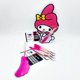 thumbnail image 2 of Lash Tile Innocent Bunny blanco y rosa con imán apto para soporte de pinzas azulejos personalizados, 2 of 4