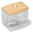 thumbnail image 3 of Boîte à Cotons-Tiges Robuste Transparente Haute Lisseur Étui de Rangement Pratique avec Couvercle, 3 of 7