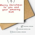 thumbnail image 3 of Tarjeta de felicitación Podagree Navidad 13x21 cm diseño divertido y pícaro, 3 of 9